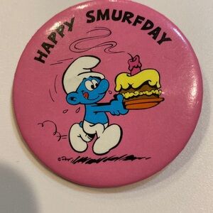 Vintage 1980 smurf  happy Smurfday.